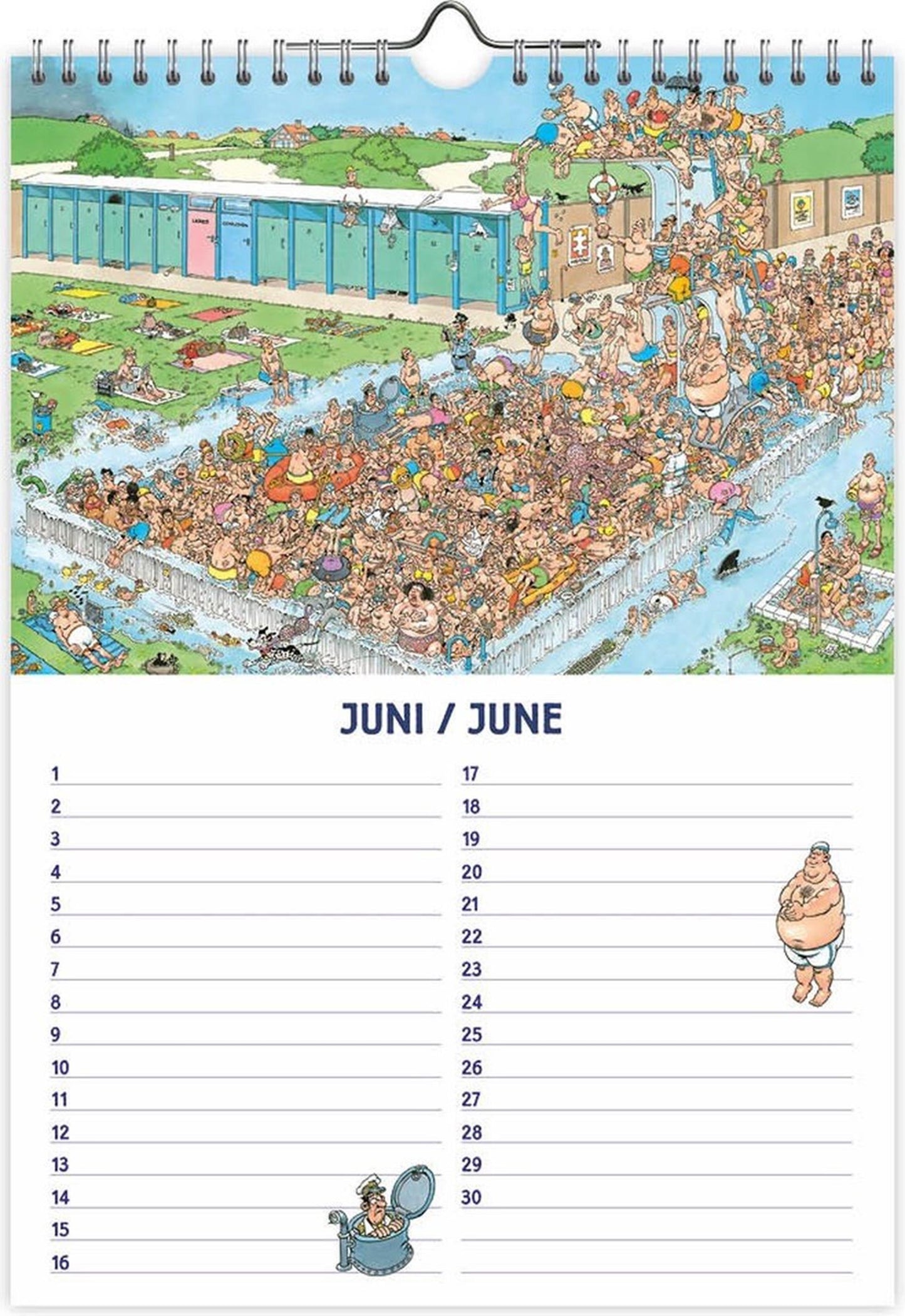 Jan Van Haasteren a4 verjaardagskalender