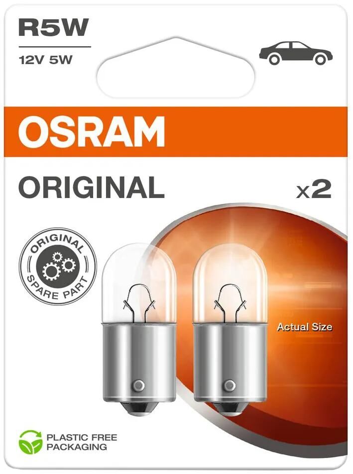 OSRAM kugellampe ball lamps 12v 5w 2st.sb sockel ba 15s