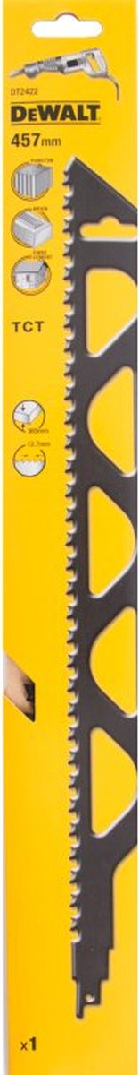 DeWalt dt2422 reciprozaagblad - 457 x 12,7mm - cellenbeton baksteen cement