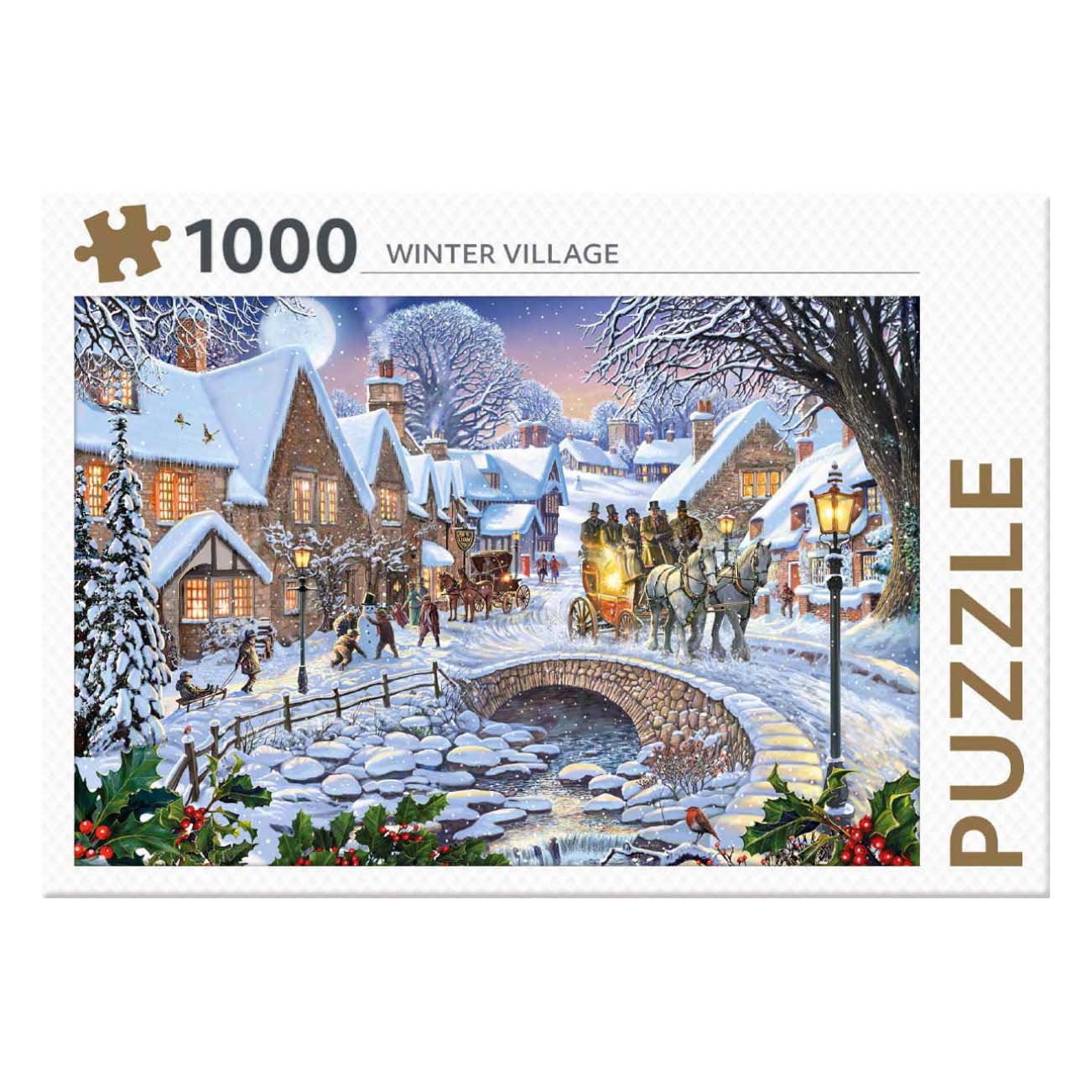 Rebo Publishers Legpuzzel winter village - 1000st.