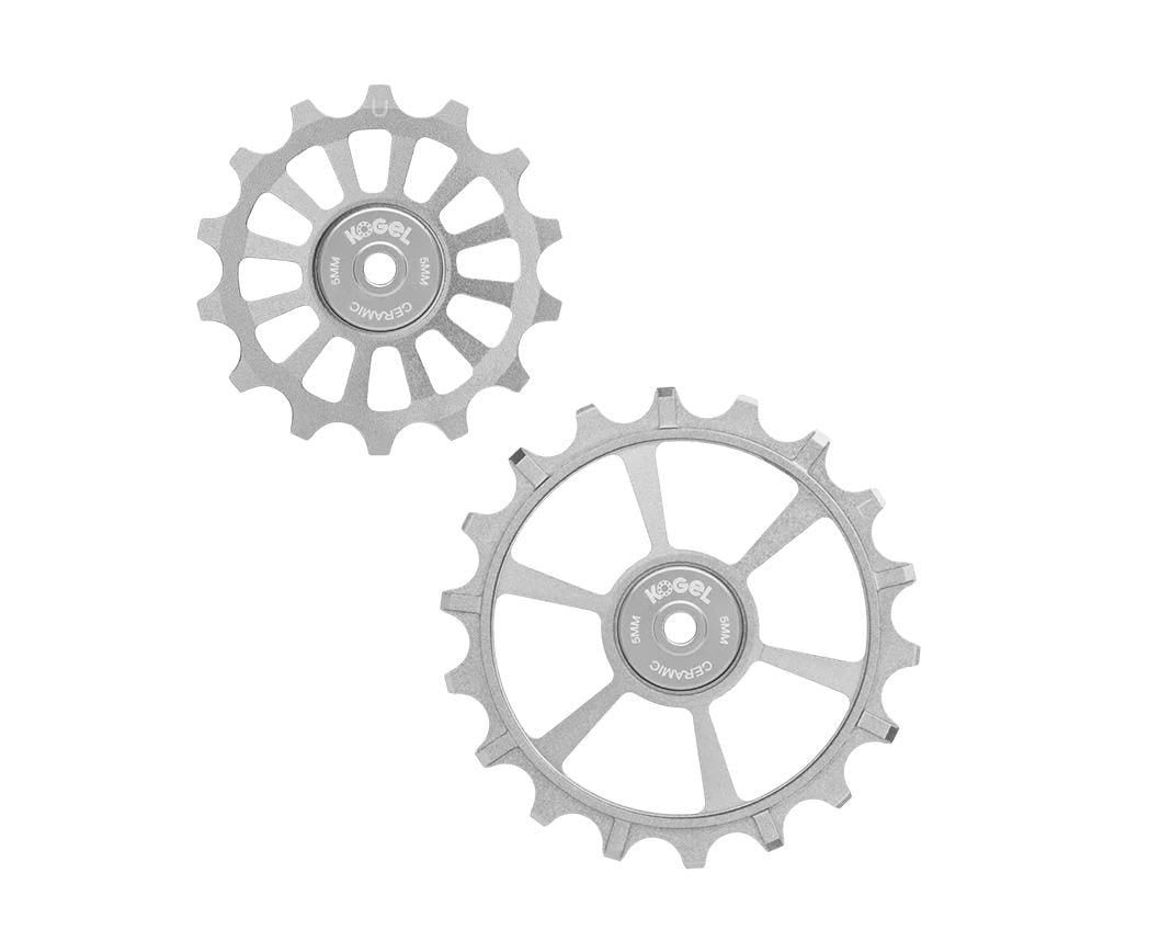 Sram Kogel derailleurwieltjes cross 14 18t transmission grijs - 160985