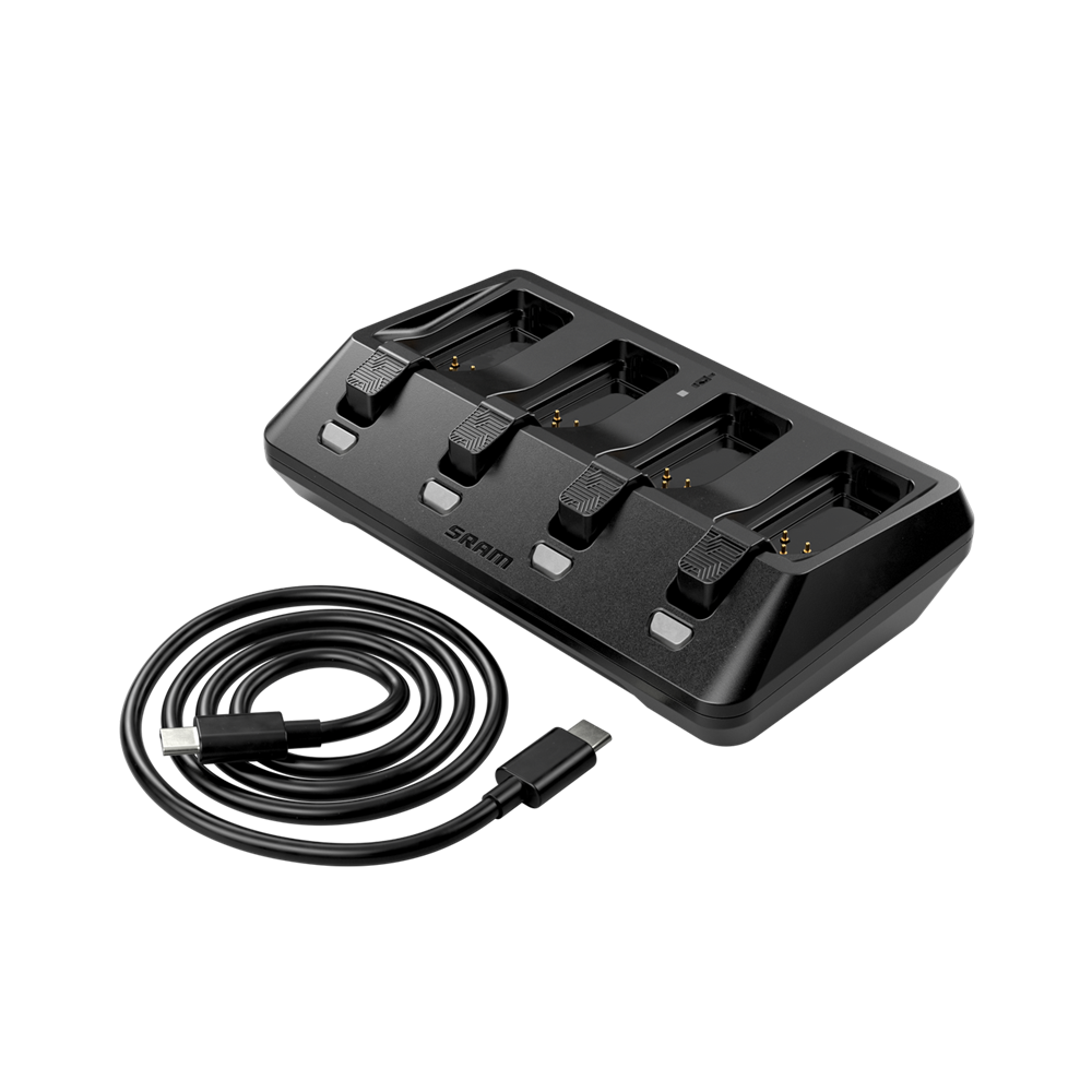 Sram batterijlader axs battery base charger 4-ports (including usb-c cord) - 161054