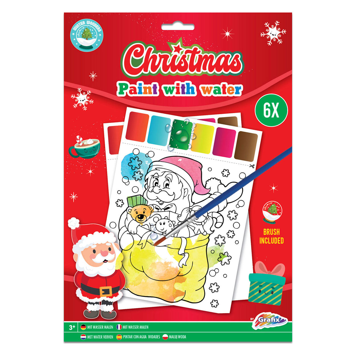 Grafix Watertekenboek kerst
