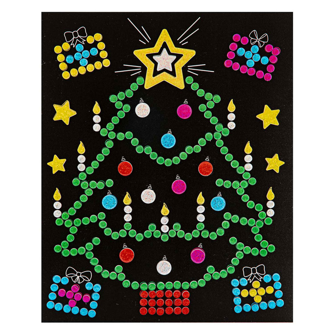 Creative Craft Group Xmas holografische stippen stickerset