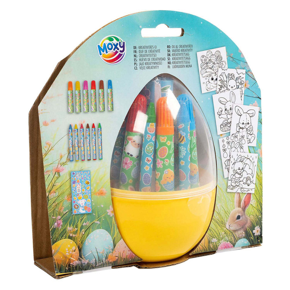 Creative Craft Group Set knutselen met pasen - incl. markers en krijtjes