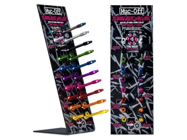 Muc-Off Display Tubeless Ventiel Stand Incl Ventielen - 170563
