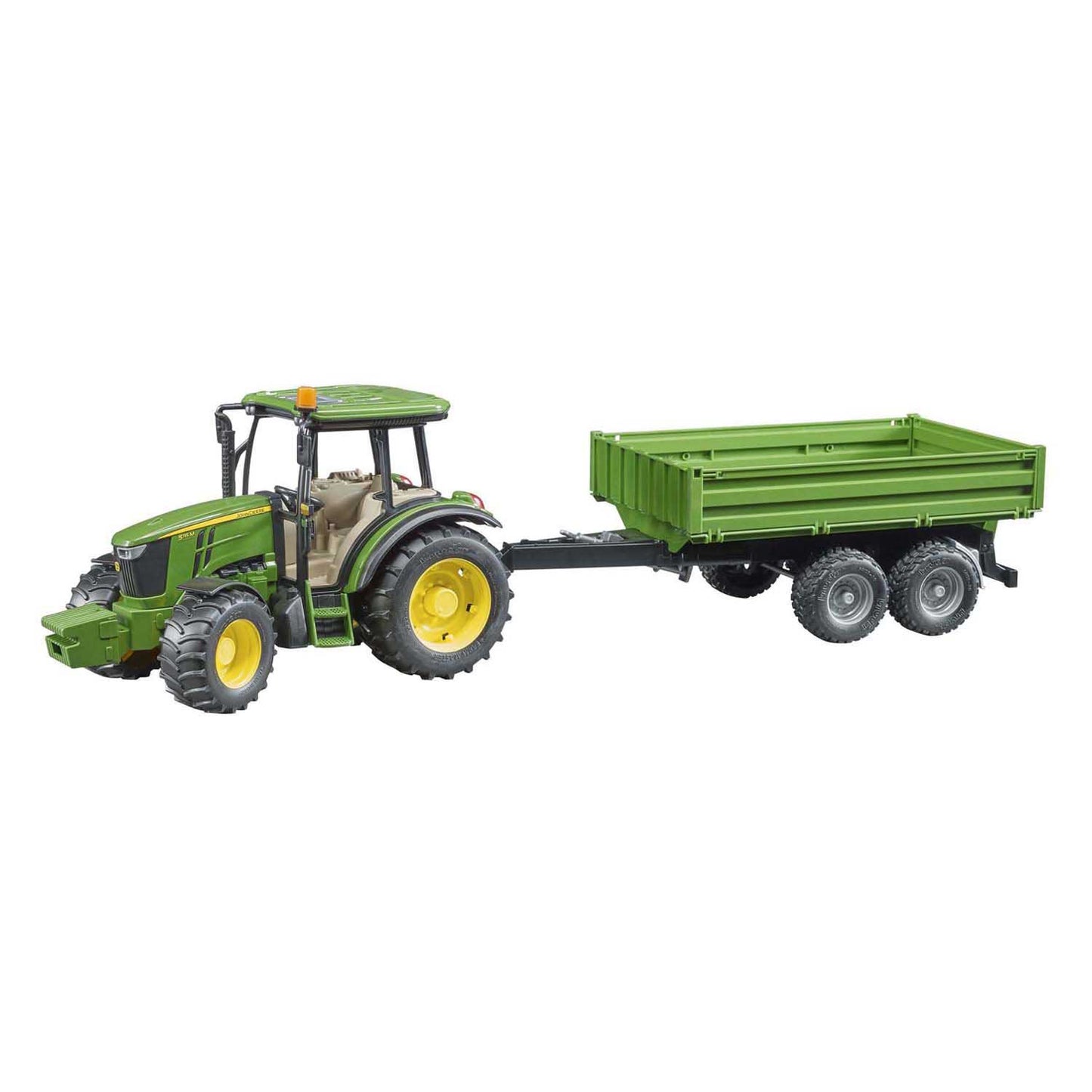 Bruder john deere tractor met aanhanger
