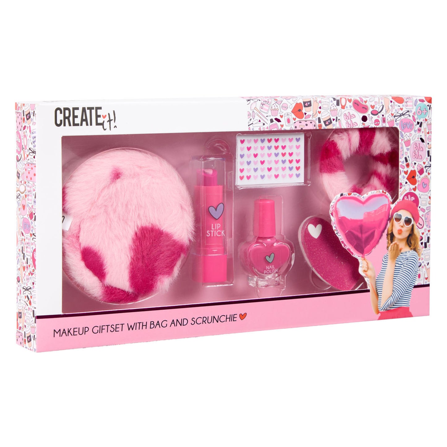Create It! hart make-up set hartjes