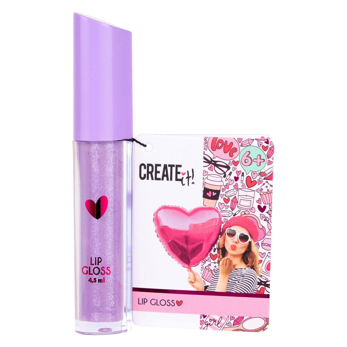 Create It! hart lipgloss