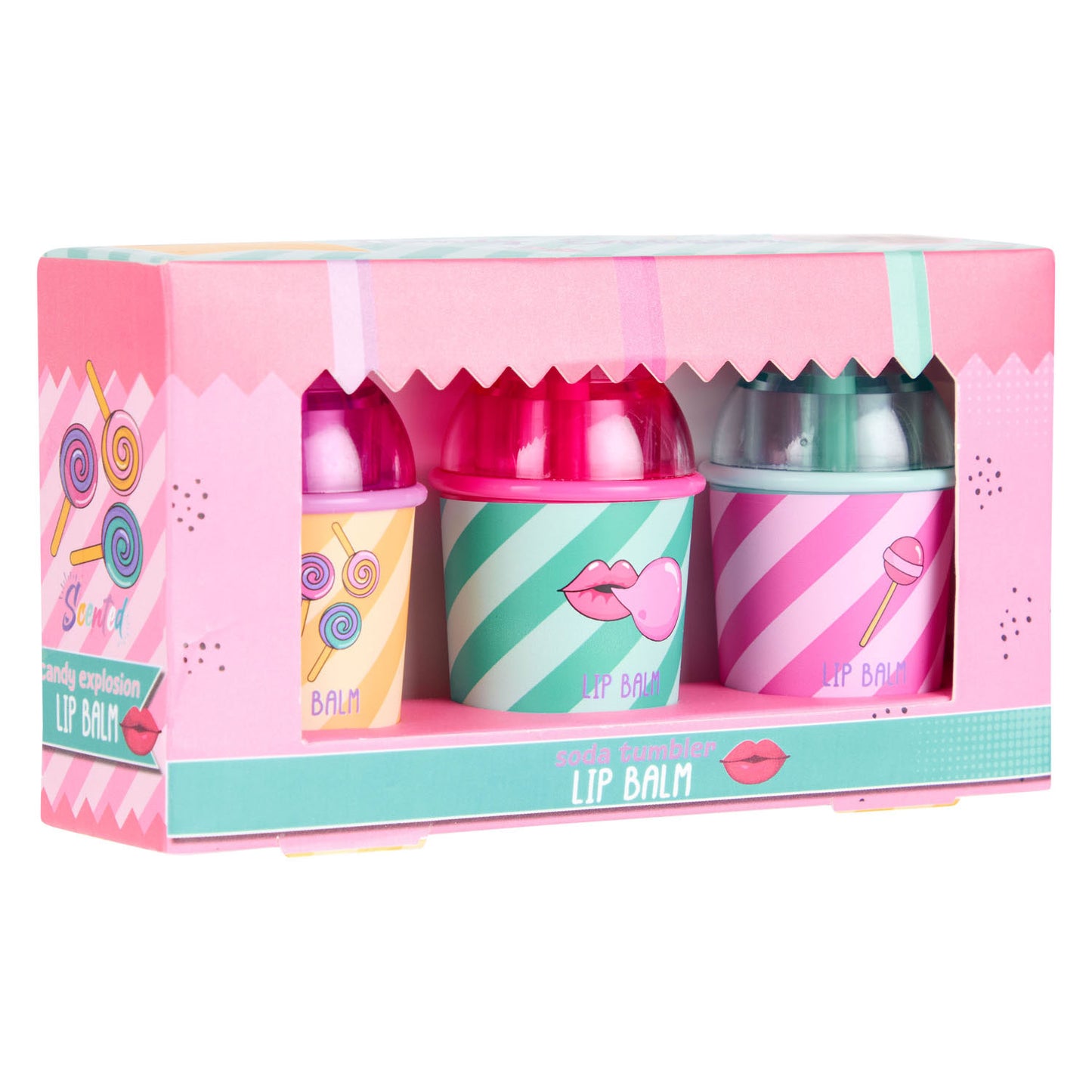 Create It! candy lippenbalsem in cup, 3st.