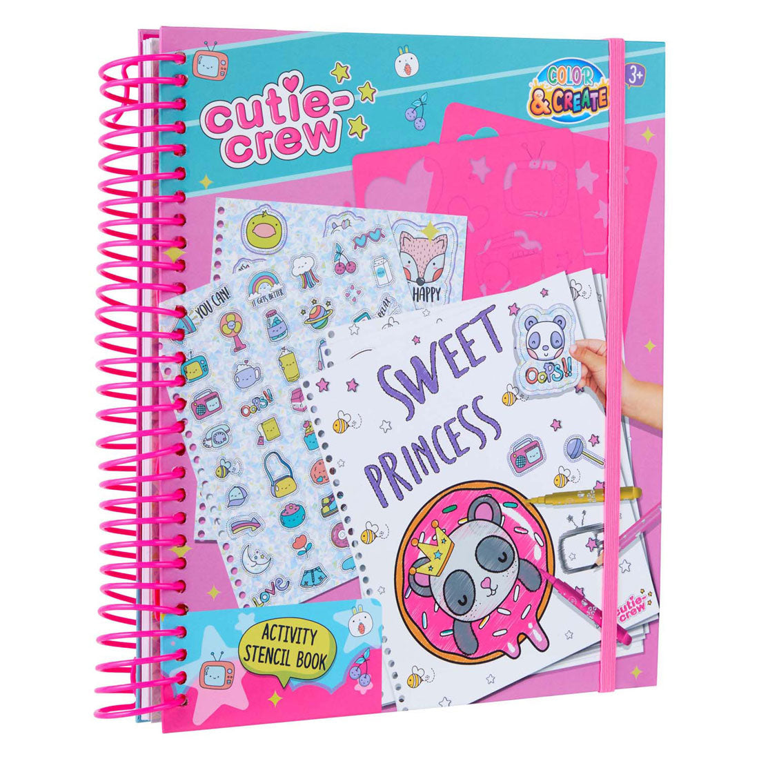 Canenco Cutie crew sjabloon activiteiten kleurboek