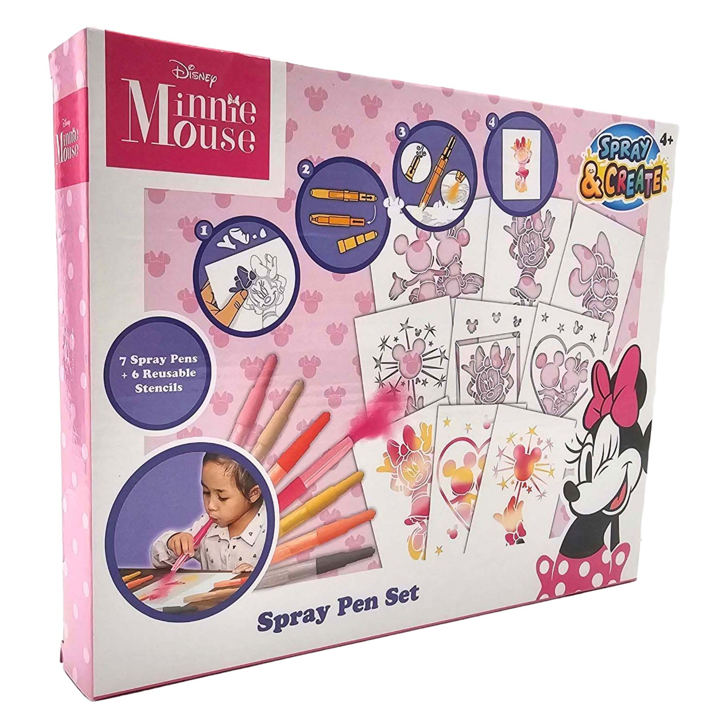 Canenco Minnie mouse blaaspennen set