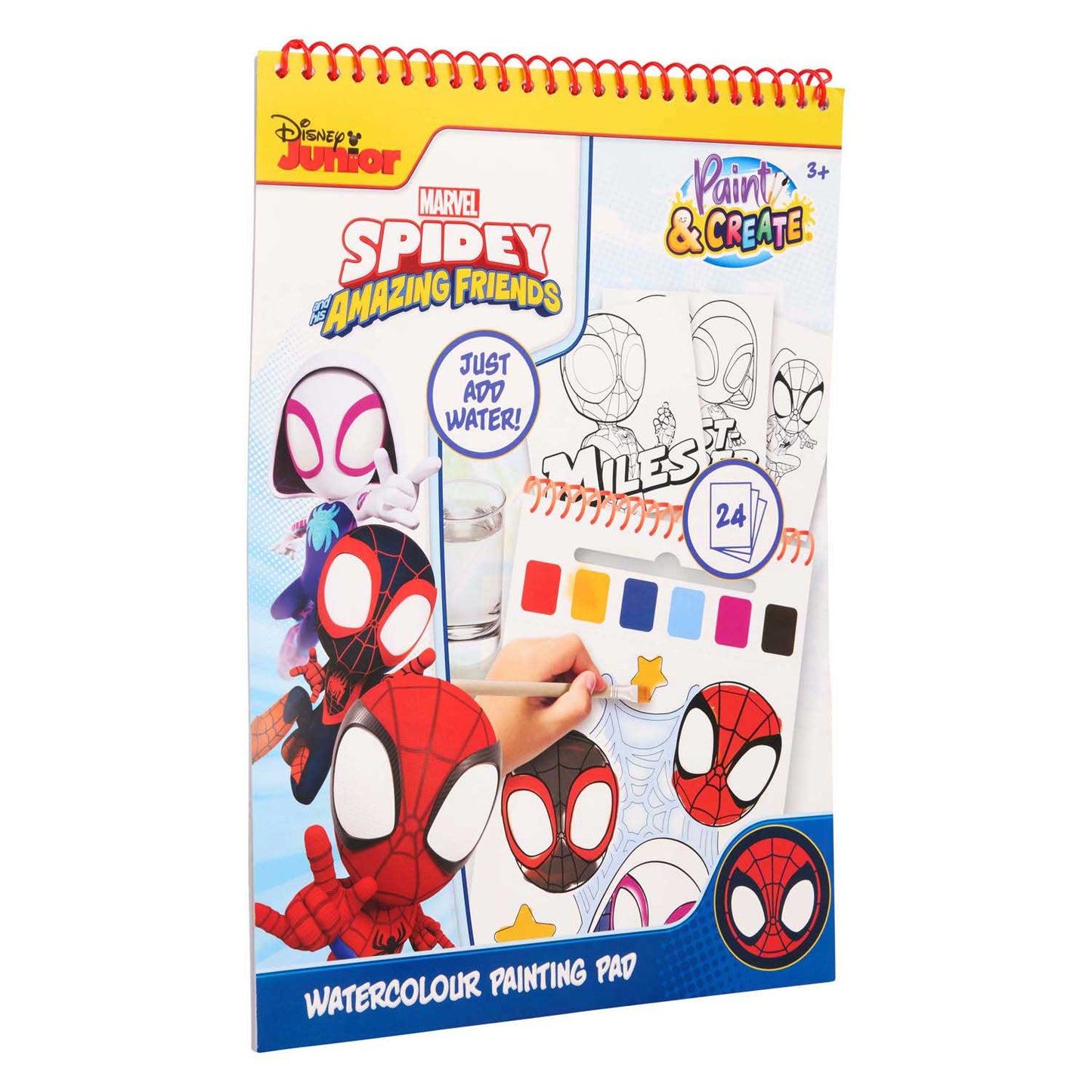 Canenco Spidey water verfset boek - incl kwast