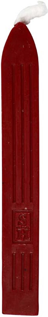 Creativ Company Creotime zegel was rood 10 cm 3 stuks