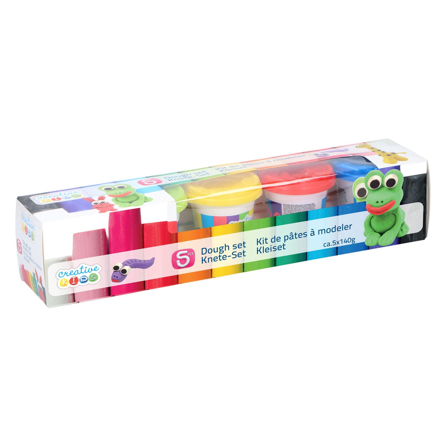 Eddy Toys Speelklei - 5 kleipotjes