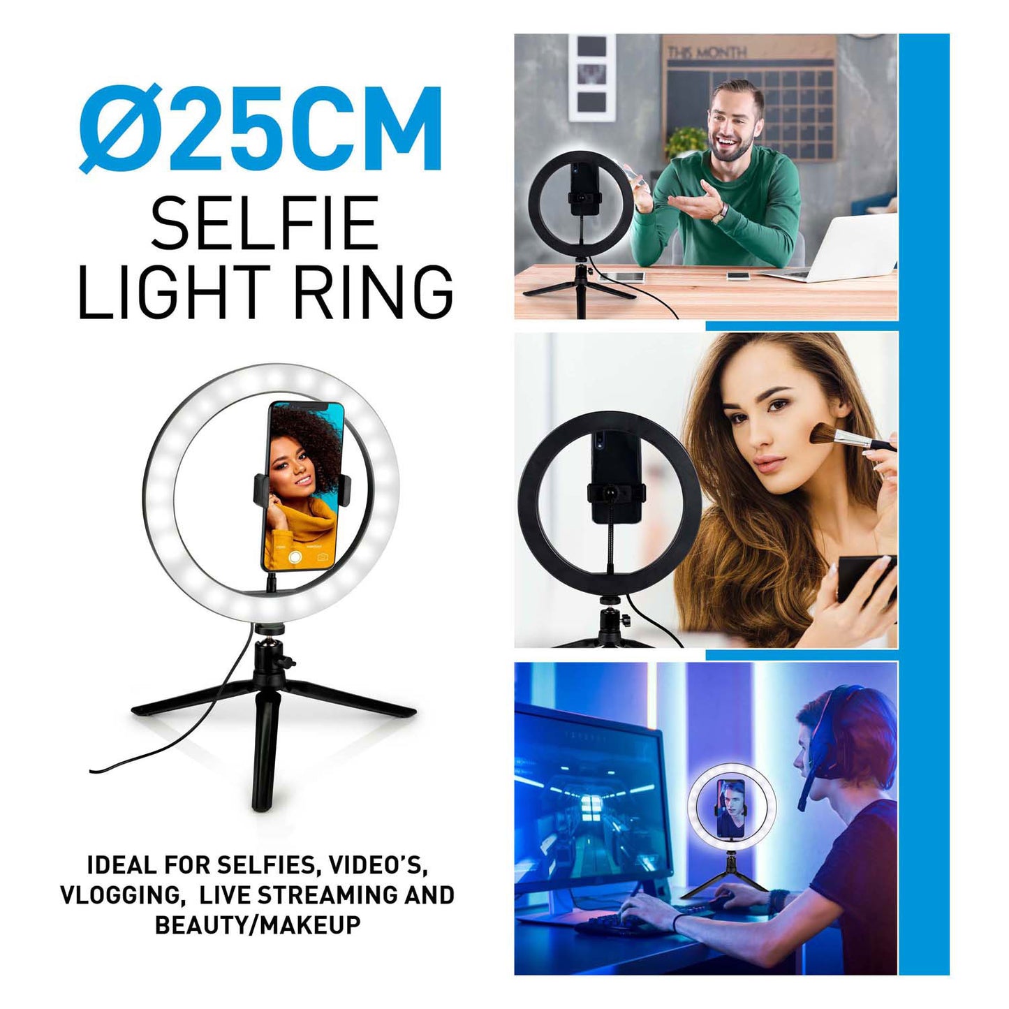 Ringlight op Statief
