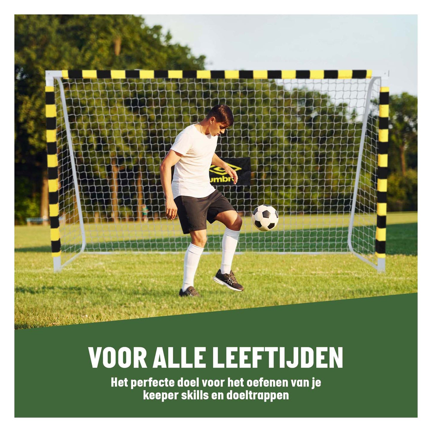 Voetbaldoel 300x180x120 cm