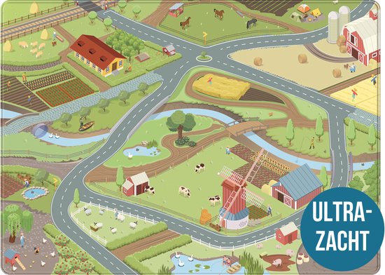 Mats amp; Joy Mats joy boerderij speelmat groot 130x180