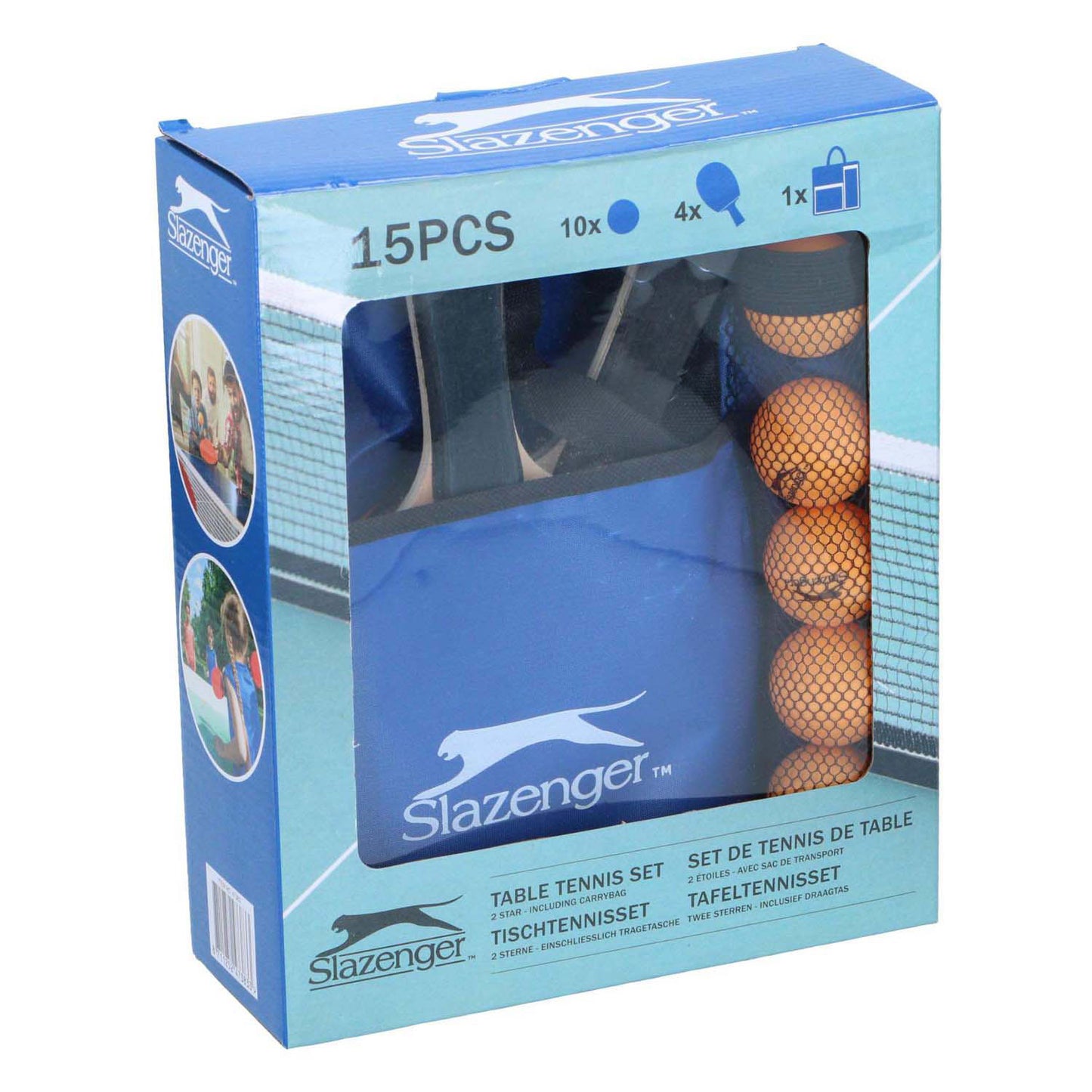 Merkloos Sans Marque Tafeltennisset slazenger, 15dlg.