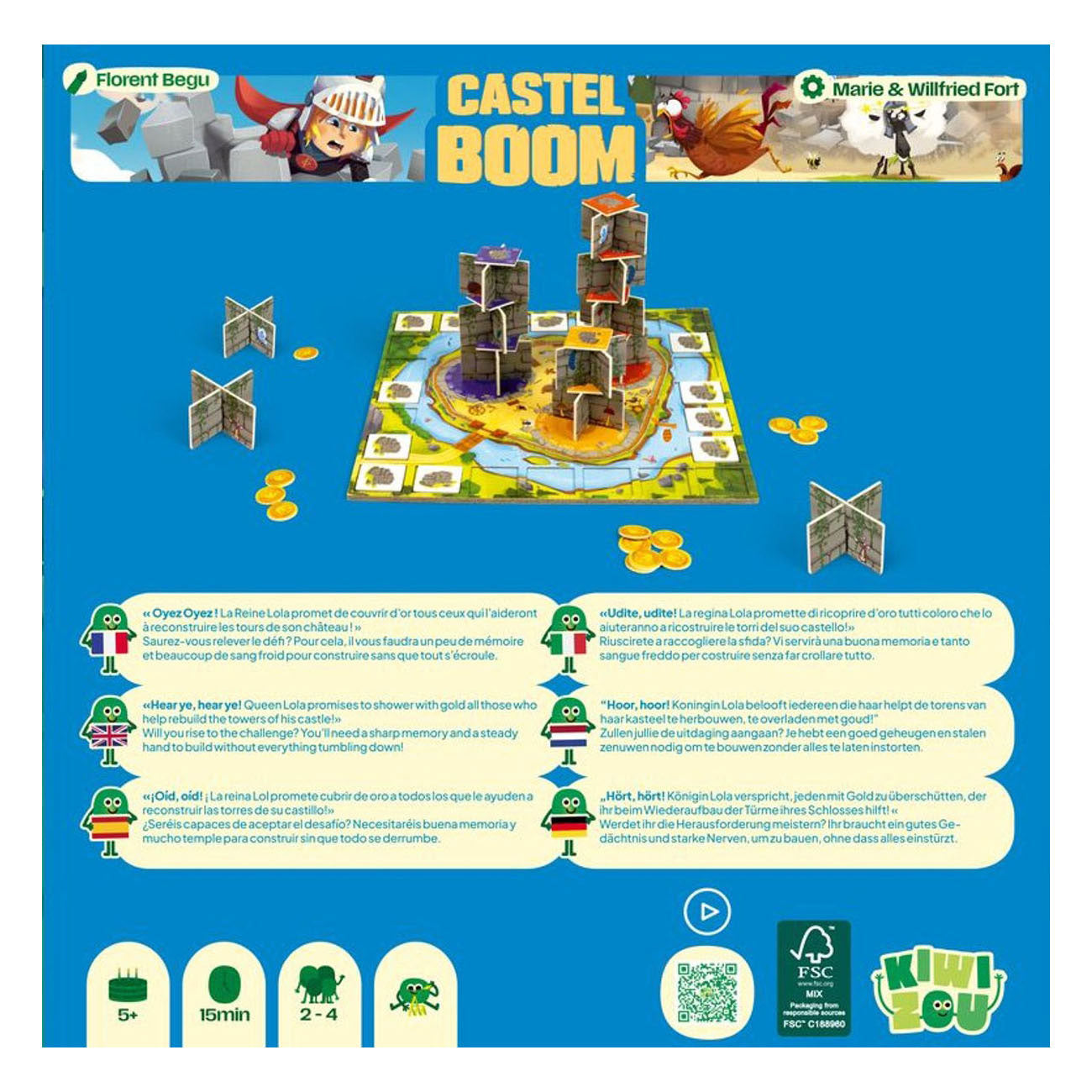 Geronimo Games Kiwizou bordspel castel boom