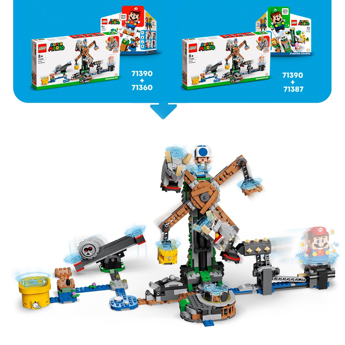LEGO super mario 71390 uitbreidingsset: ruzie met reznors