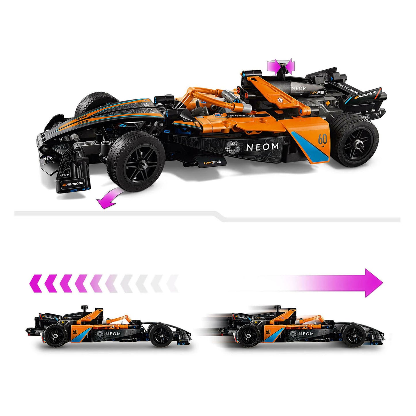 LEGO technic 42169 neom mclaren formula e racewagen