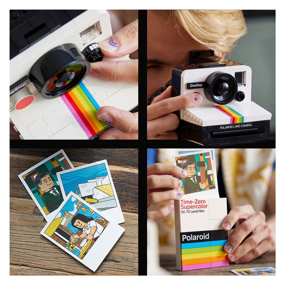 LEGO ideas polaroid onestep sx-70 camera constructiespeelgoed (21345)