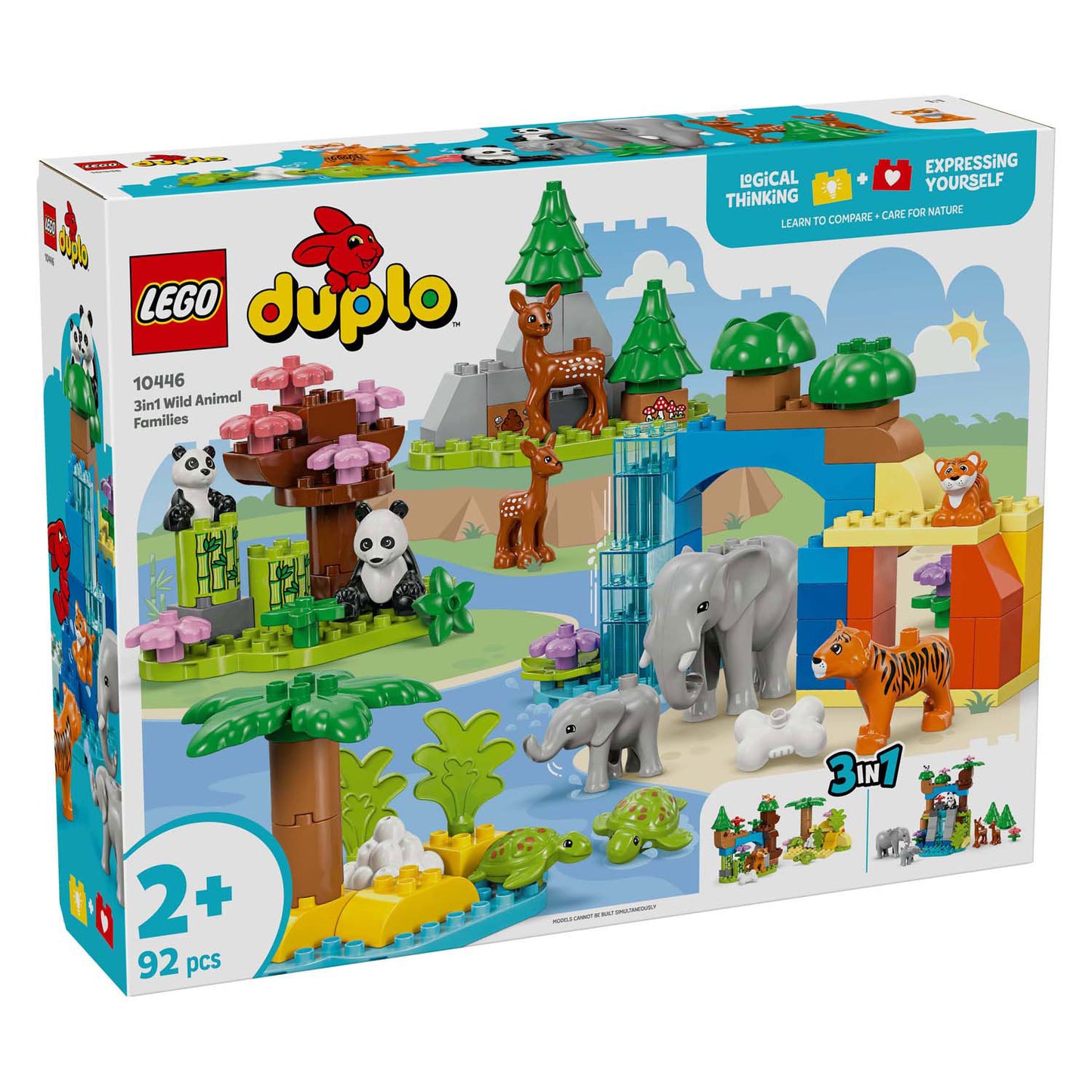 LEGO duplo town 10446 3-in-1 families van wilde dieren