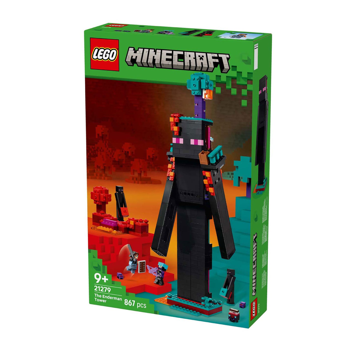 LEGO minecraft 2in1 de enderman toren speelgoed voor kinderen - 21279