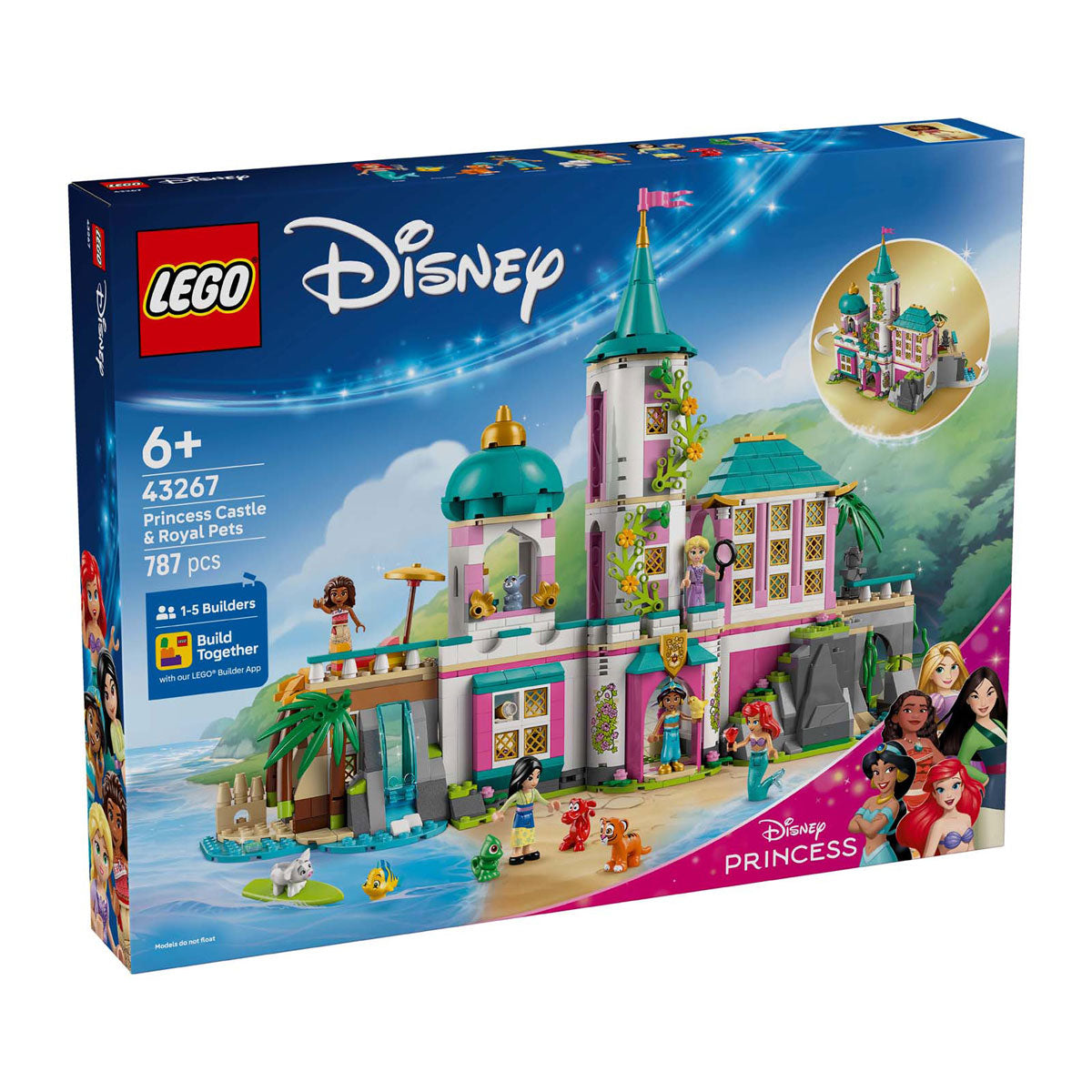LEGO ® disney prinsessenkasteel en koninklijke huisdieren - 43267