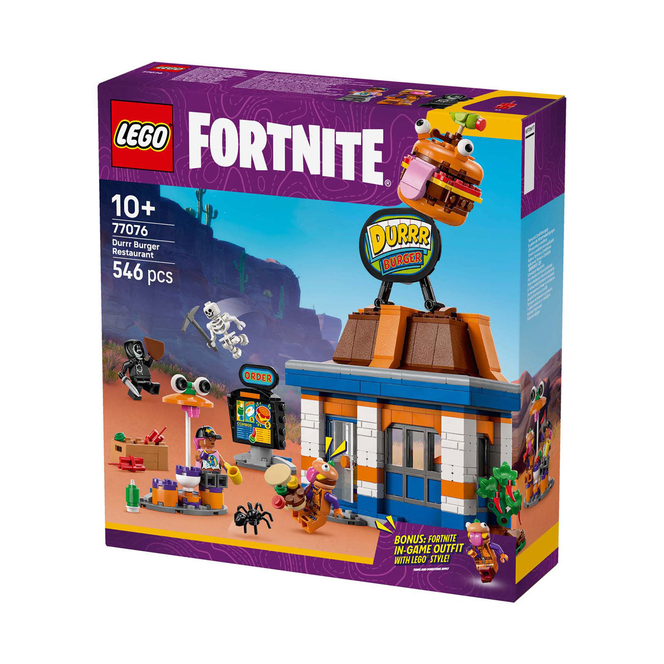 LEGO fortnite - durrr burger restaurant constructiespeelgoed (77076)