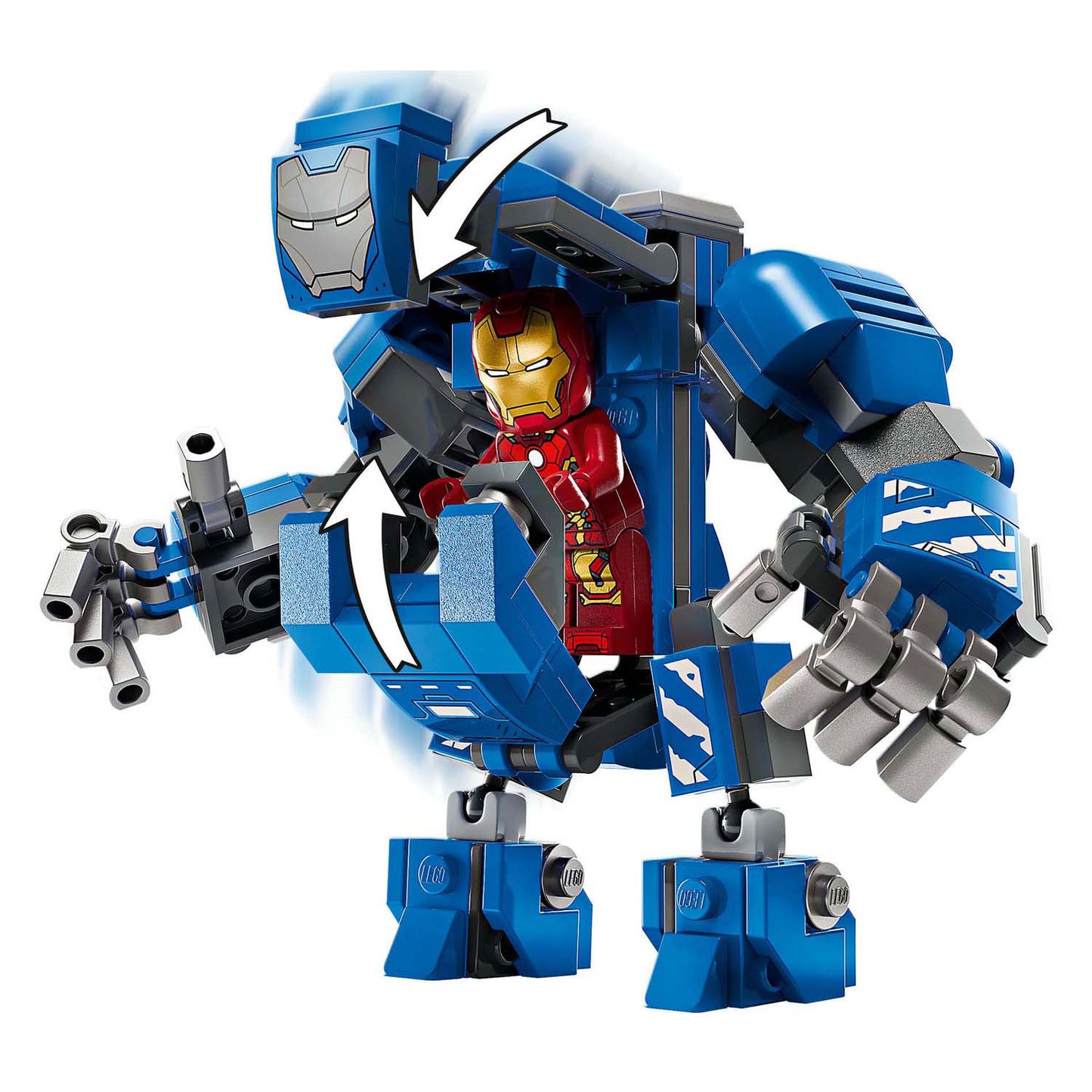 LEGO marvel 76315 iron mans laboratorium harnasruimte