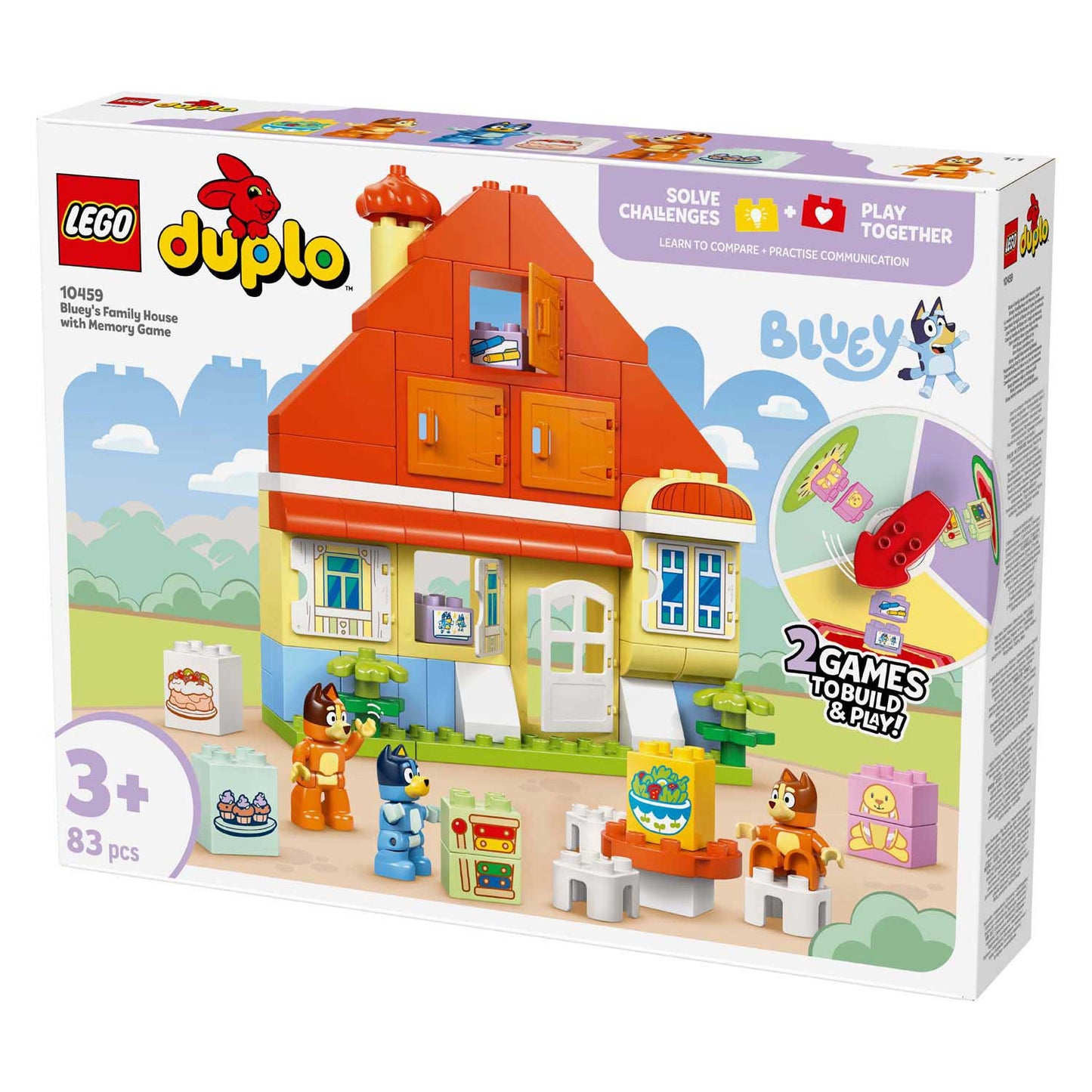 LEGO duplo 10459 huis van bluey en haar familie met geheugenspel