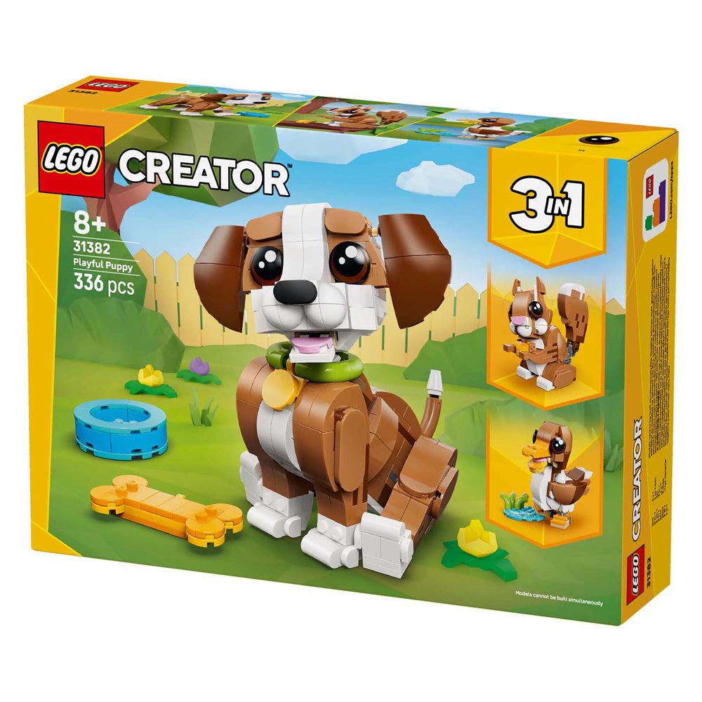 LEGO schattige dieren: speelse puppy constructiespeelgoed (31382)