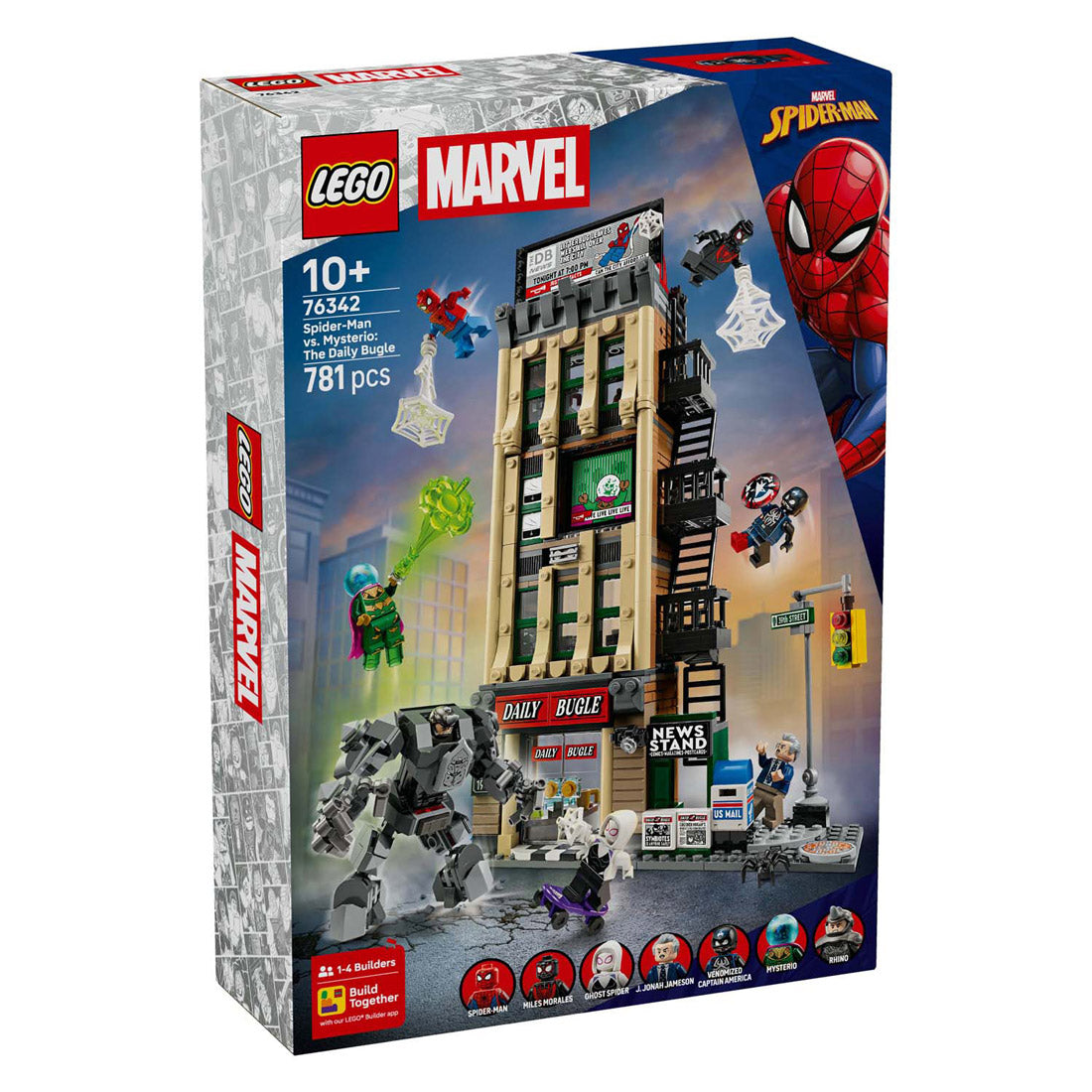 LEGO super heroes 76342 marvel spider-man vs. mysterio: de daily bugle