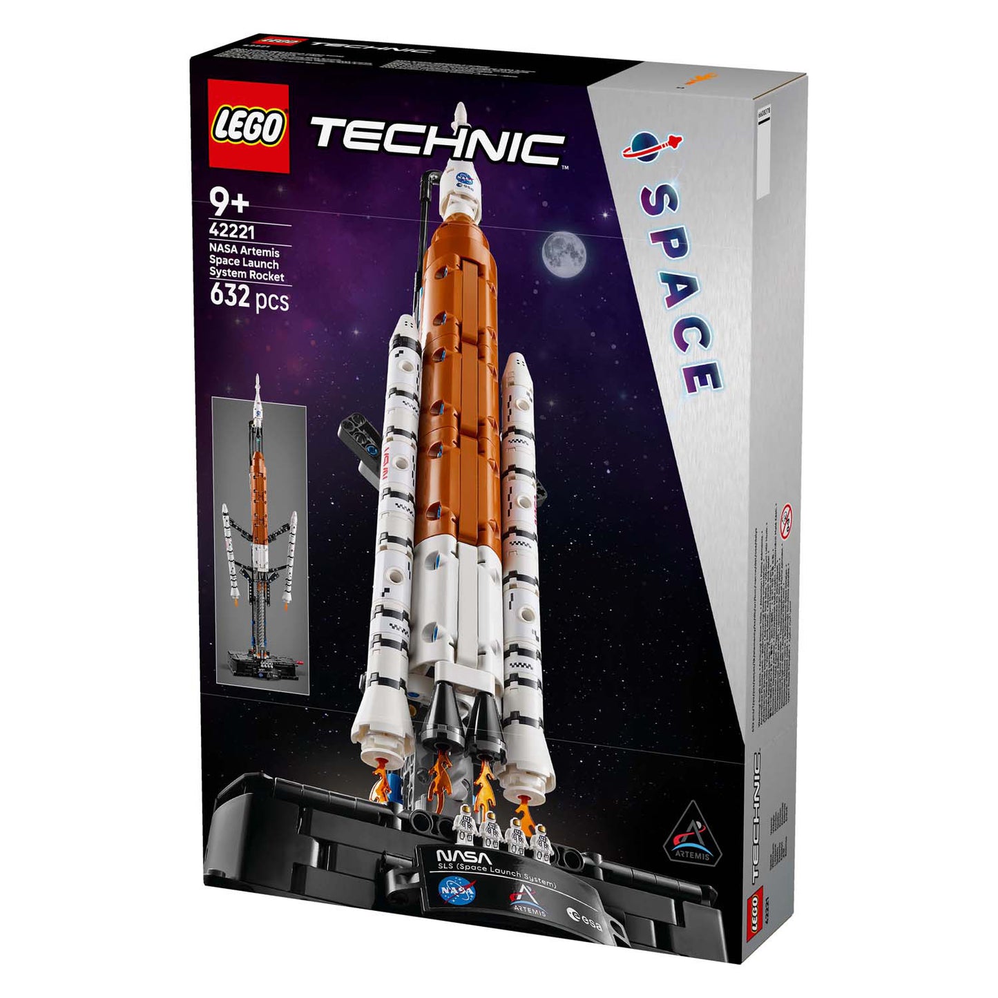 LEGO technic 42221 nasa artemis ruimteraket