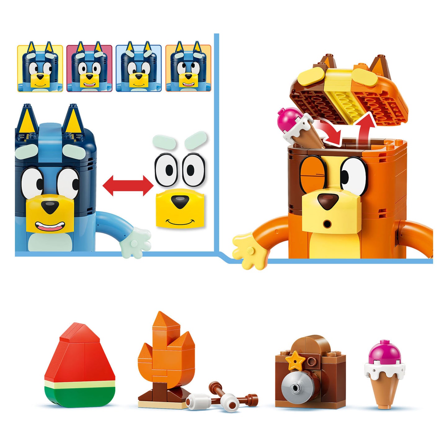 LEGO bluey 11217 bouwbare figuren van bluey en haar familie