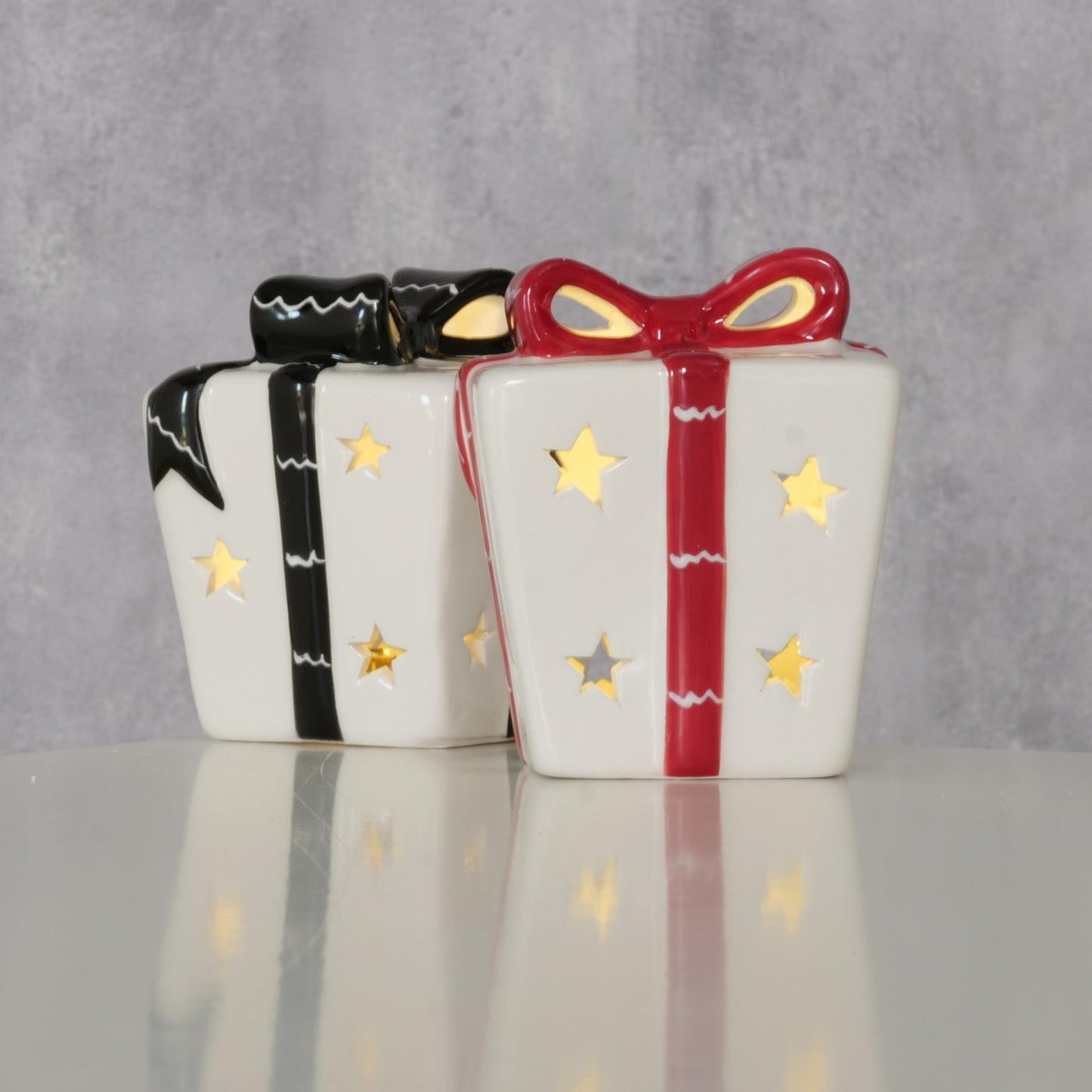 Boltze Home Beeld cadeautje led h10cm keramiek
