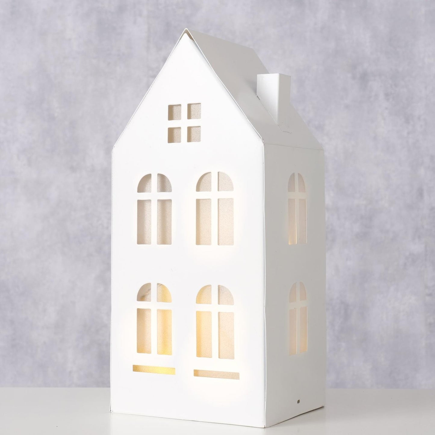 Boltze Home Deco huisje domizil metaal led h22,3cm