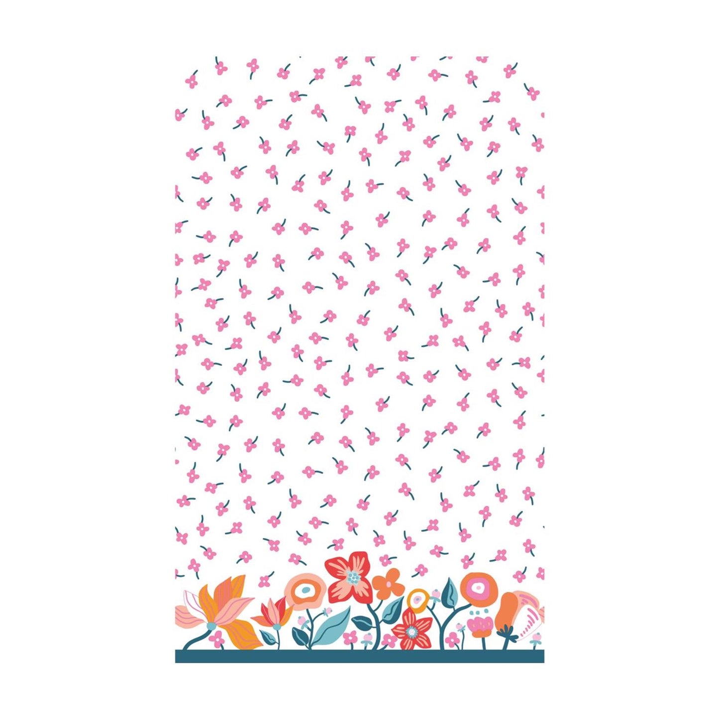 Duni tafellaken vibrant bloom 138x220