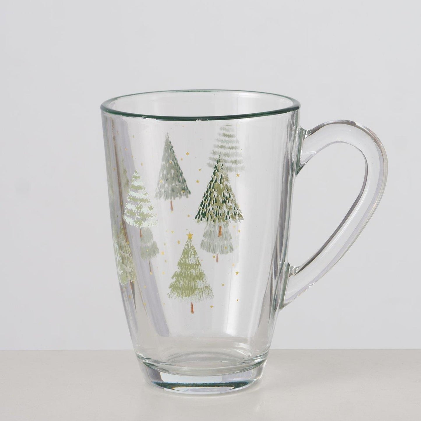 Boltze Home mok kerstboom 325ml glas