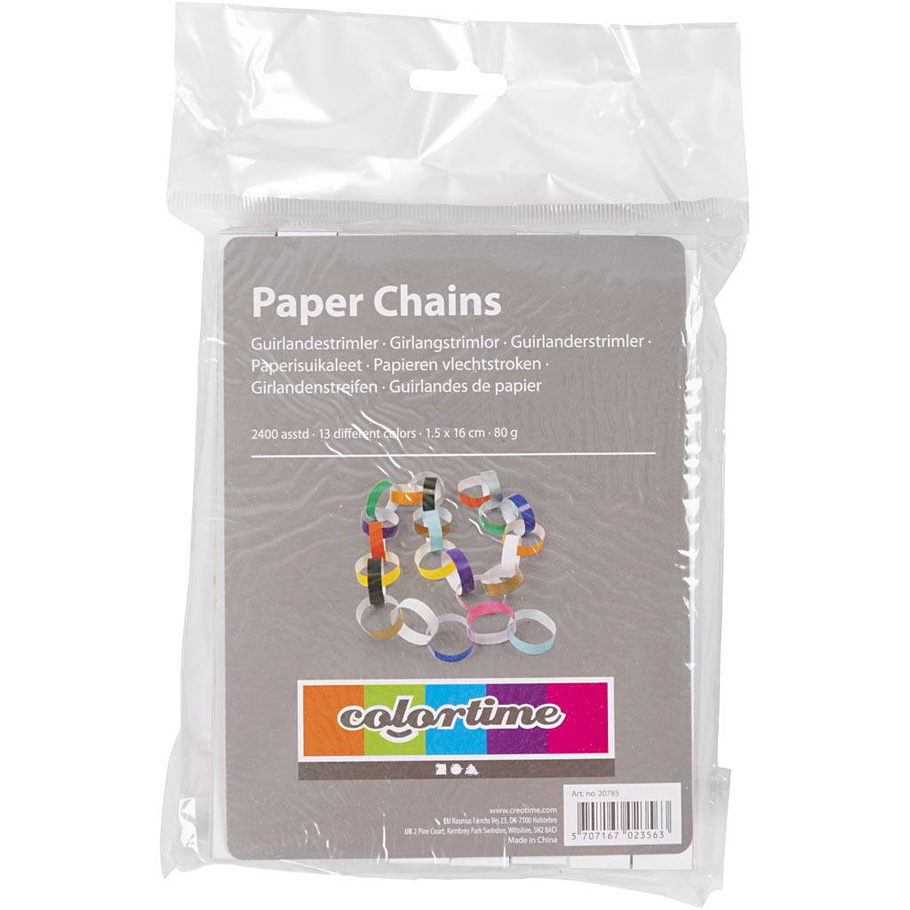 Creativ Company Https: www.cchobby.nl slinger-stroken-l-16-cm-b-15-mm-diverse-kleuren-2400-stuk-1-doos