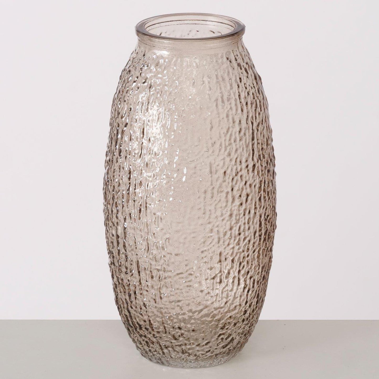 Boltze Home vaas h20cm glas beige