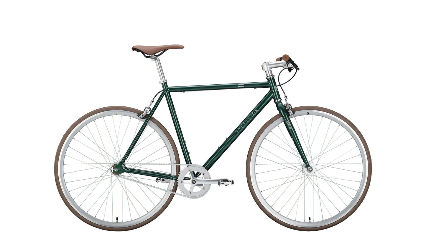 EXCELSIOR singlespeed dandy (#1) bike excels. dandy 28 56 diam. 1sp moss green