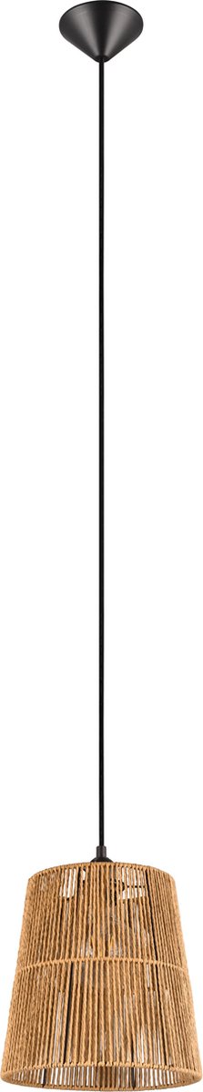 RL LIVE YOUR LIGHT Reality holm hanglamp - bruin - excl. 1x e27 4w - naturel sisal