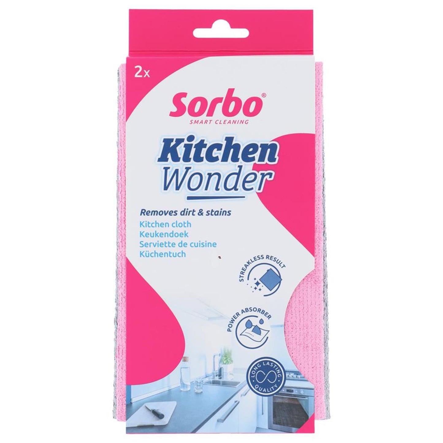 Sorbo wondervaatdoek 32x38cm set a 2st