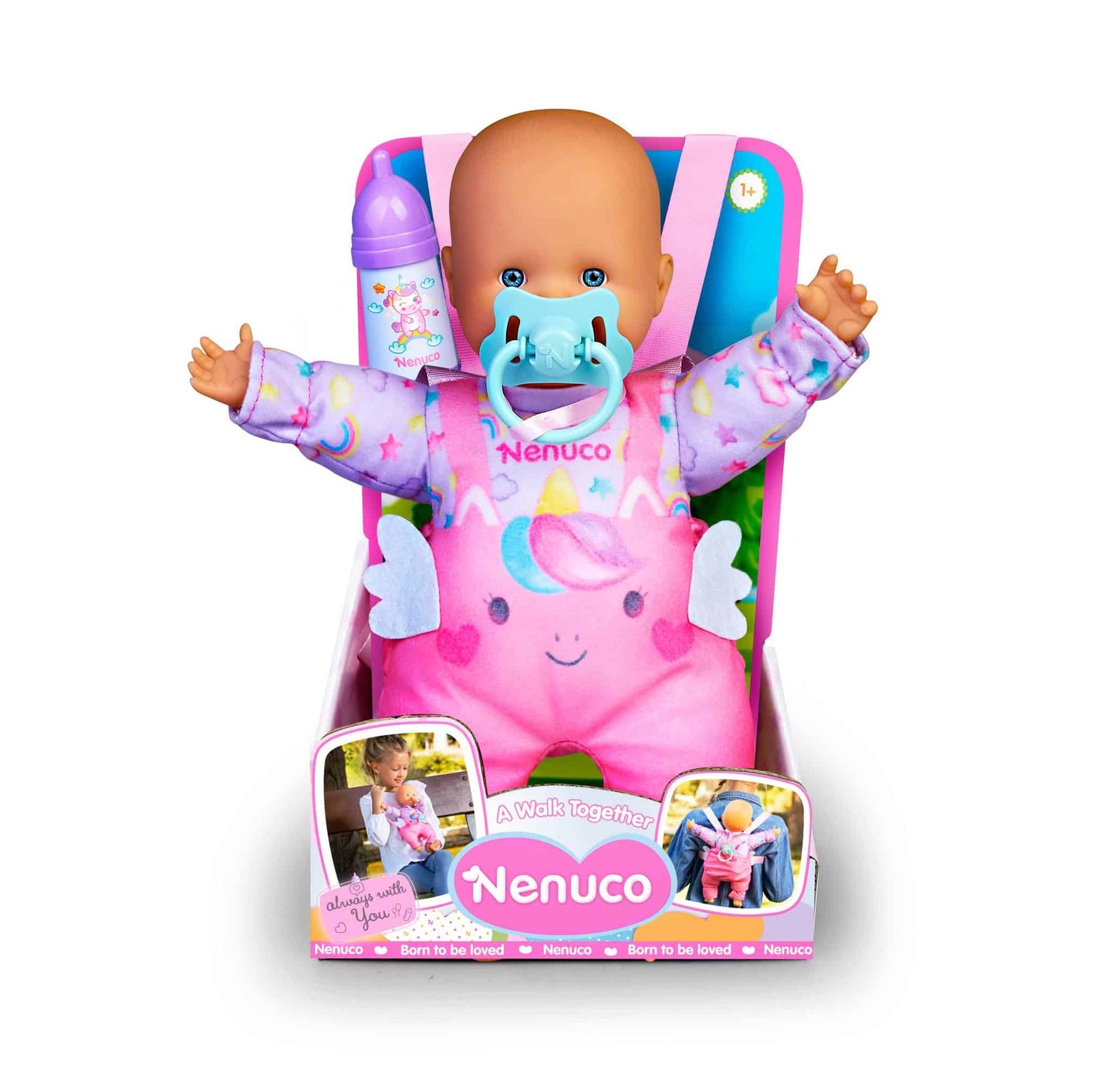 Famosa Nenuco babypop met zacht lijfje ongeveer 28 cm groot