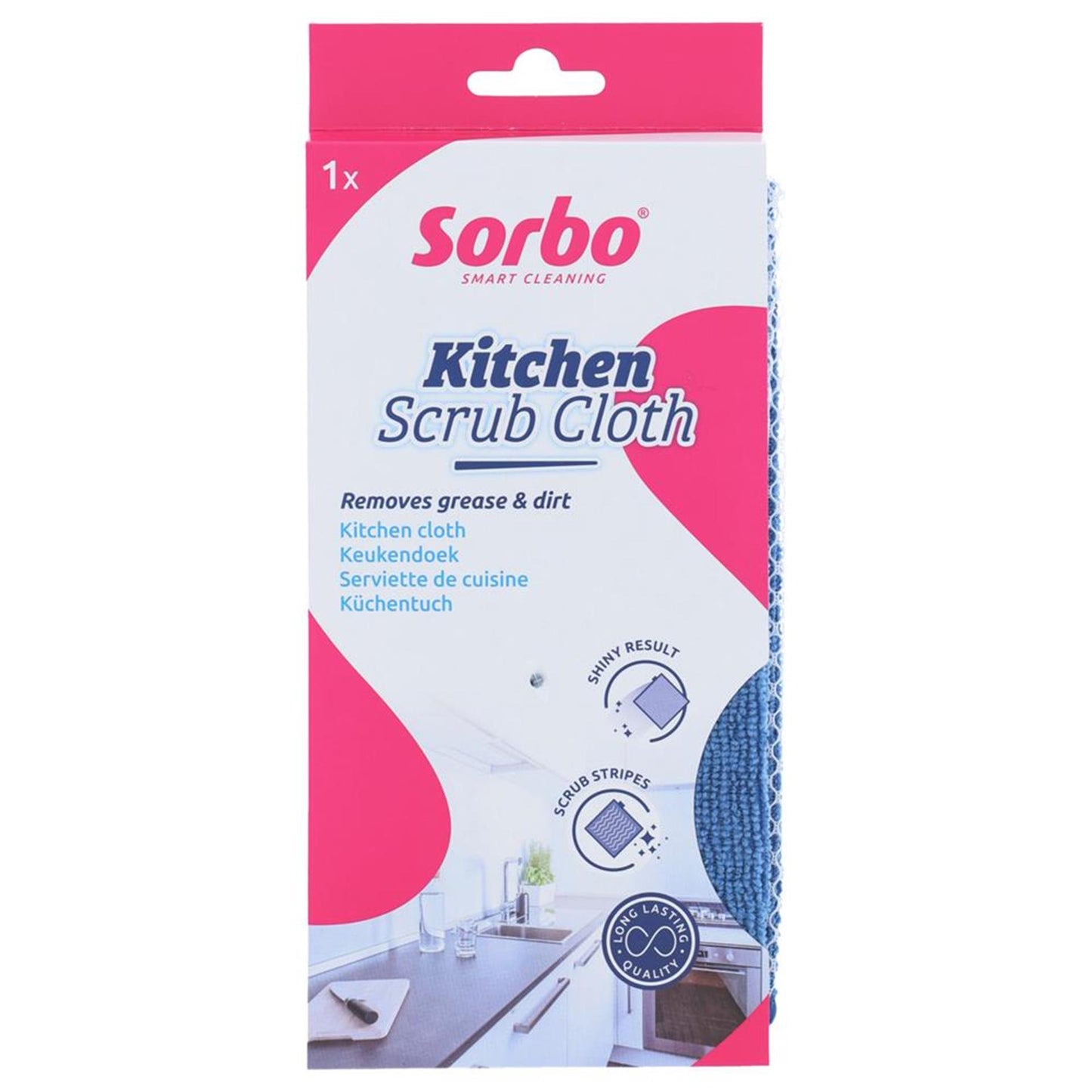 Sorbo keuken poetsdoek 32x32cm