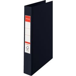 Ringbanden Esselte PP A4 rugbreedte 35 mm zwart 23-rings etikethouder mechanisme