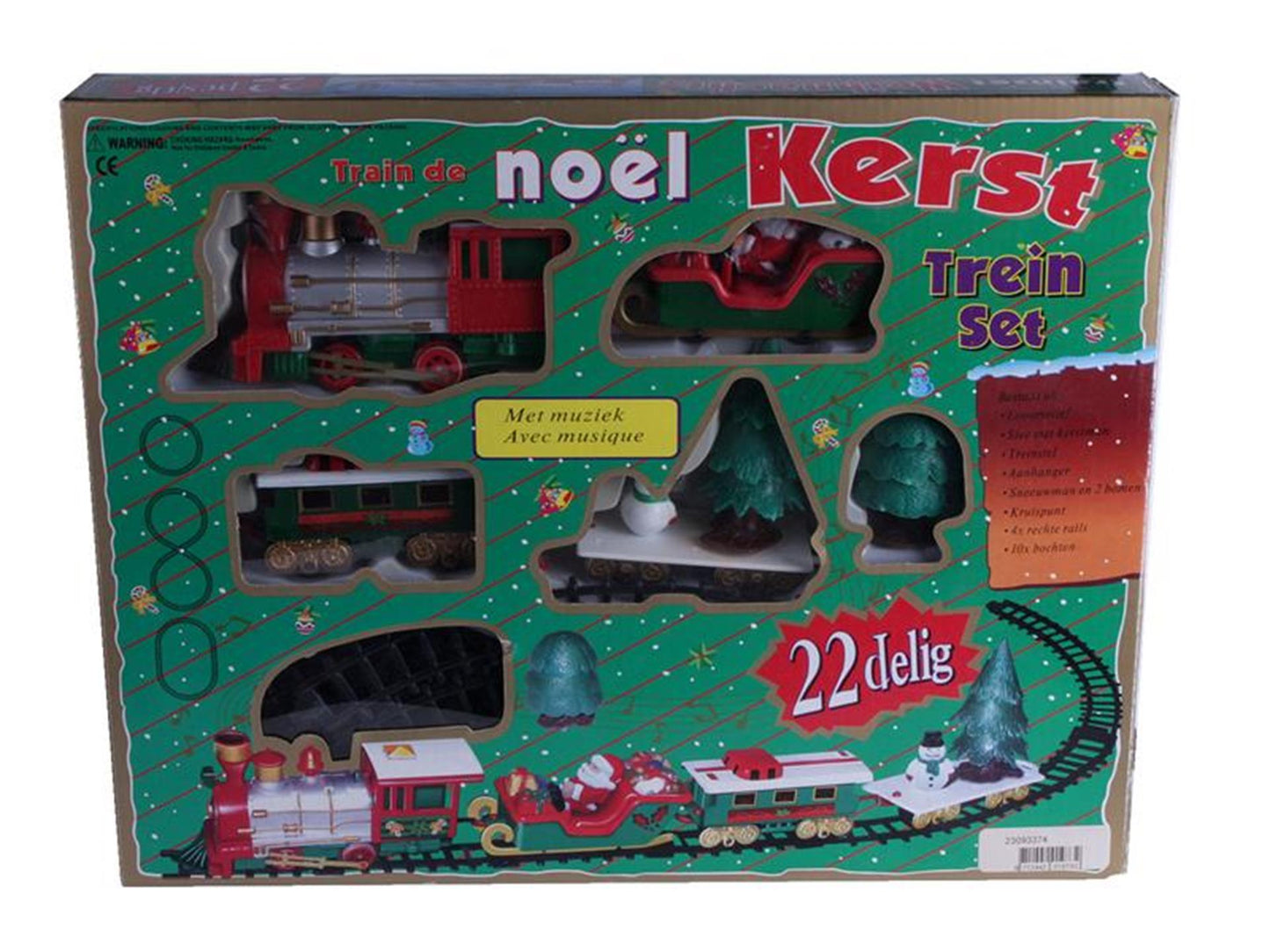 Svenska Living Kersttreinset 22-dlg met muziek+licht